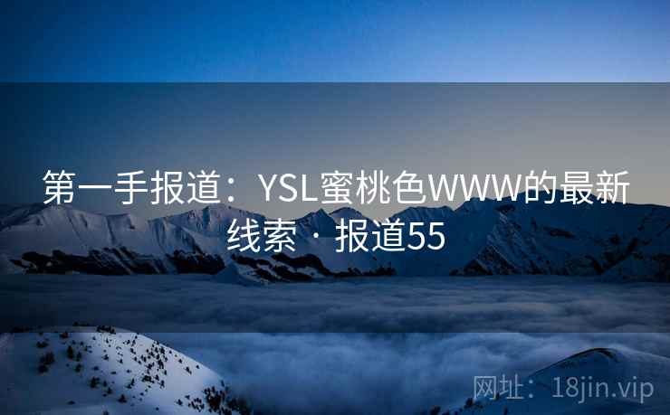 第一手报道：YSL蜜桃色WWW的最新线索 · 报道55
