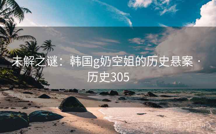 未解之谜：韩国g奶空姐的历史悬案 · 历史305